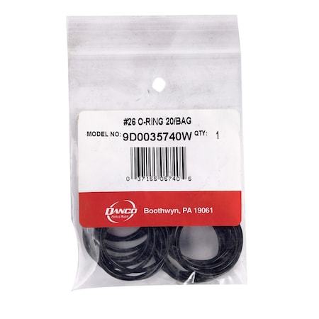 Lavelle Industries Danco 1-1/2 in. D X 1-5/16 in. D No 26 Rubber O-Ring 20 pk 35740W